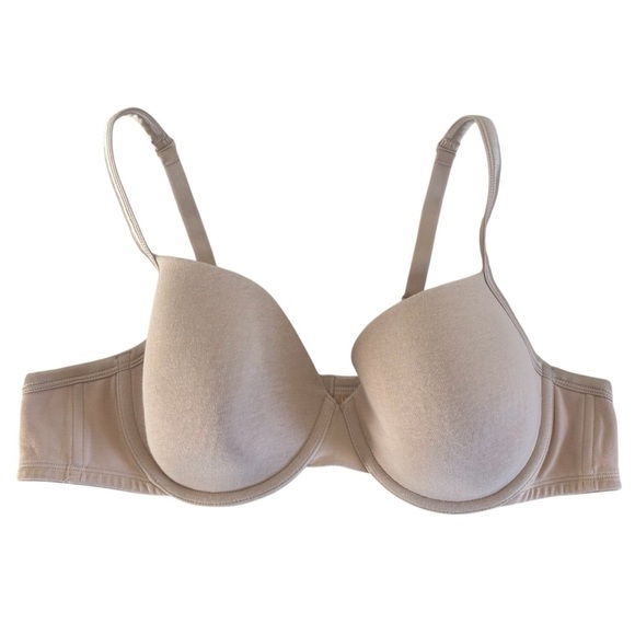 Cacique Full Coverage Bra Size 44B Beige Underwired Cotton Breathable - Picture 1 of 11